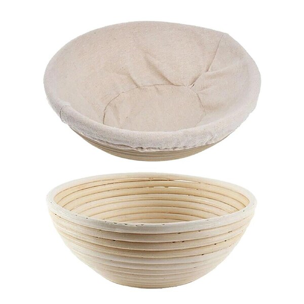 2 x 9" Sourdough Bread Proofing Set Bread Making Kit Round Bowls