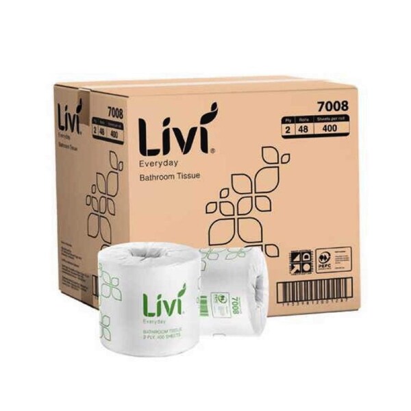 LIVI Basics 2 Ply 400 sheet Toilet Tissues