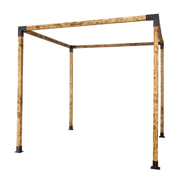 Roof Pergola Gazebo Shed Matte Black Steel Brackets DIY Kits