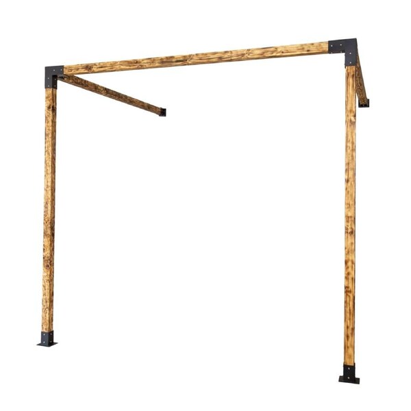 Roof Pergola Gazebo Shed Matte Black Steel Brackets DIY Kits