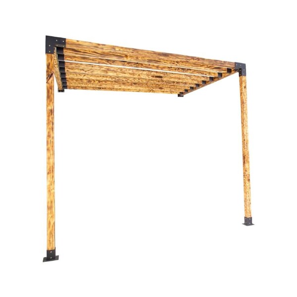 Roof Pergola Gazebo Shed Matte Black Steel Brackets DIY Kits