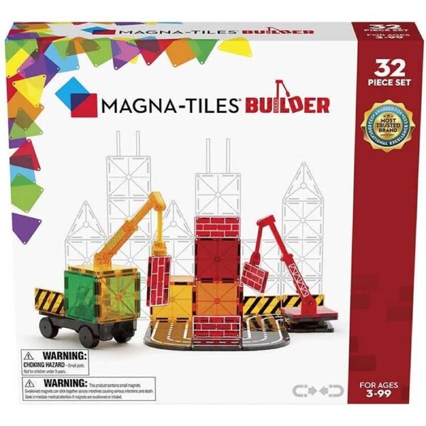Magna Tiles - Builder 32 Piece Set - Johnco