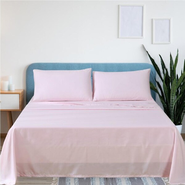 LINENOVA 2000TC Comfort Soft Bedding Sheet Sets 4 Pieces - Flat/Fitted Sheets/Pillowcases(All Size) Queen