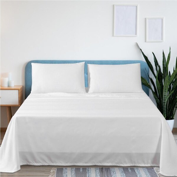 LINENOVA 4 Pieces 2000TC Ultra Soft Bedding Sheet Sets (All Size) Queen