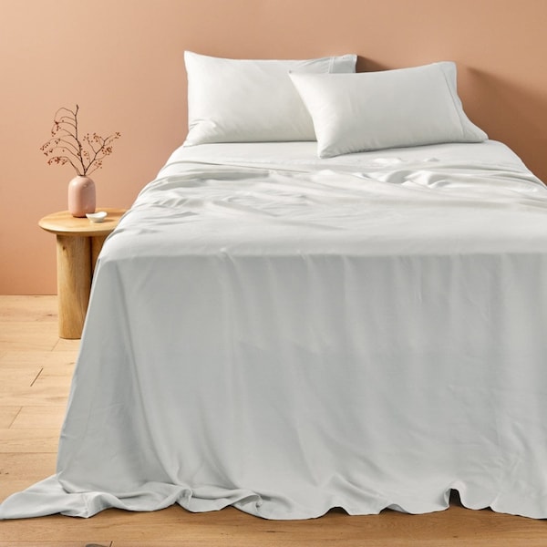 MyHouse Lyocell Sheet Set - White - King Single
