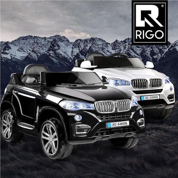 Rigo Kids Ride On Car Electric Toys Cars 6V Battery BMW X5 Inspired SUV Black