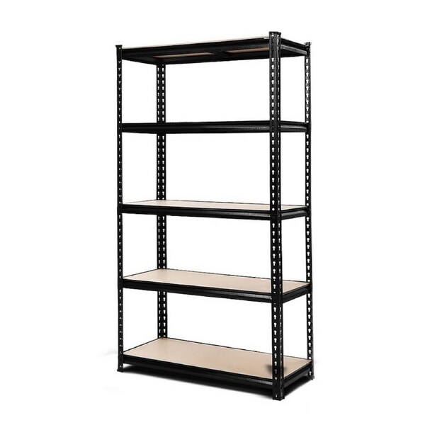 Giantz 1.5M Garage Shelving Warehouse Rack Pallet Racking Storage Shelves Stee Black X2