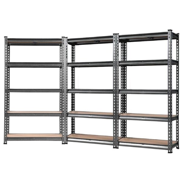 Giantz 1.5M Garage Shelving Warehouse Rack Pallet Racking Storage Shelves Stee Charcoal X3