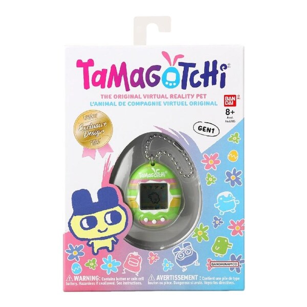 Tamagotchi Original Gen 1 Easter (Yellow Stripes)