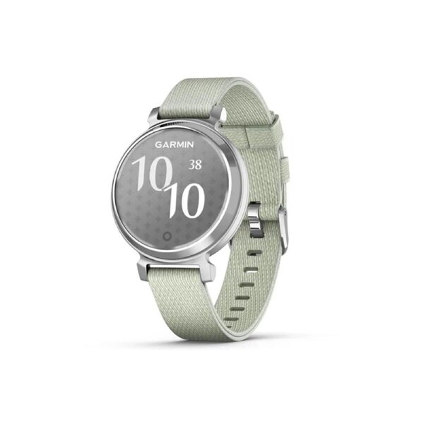 Garmin Lily 2 Smartwatch, Silver w Sage Grey Fabric Band 010-02839-15
