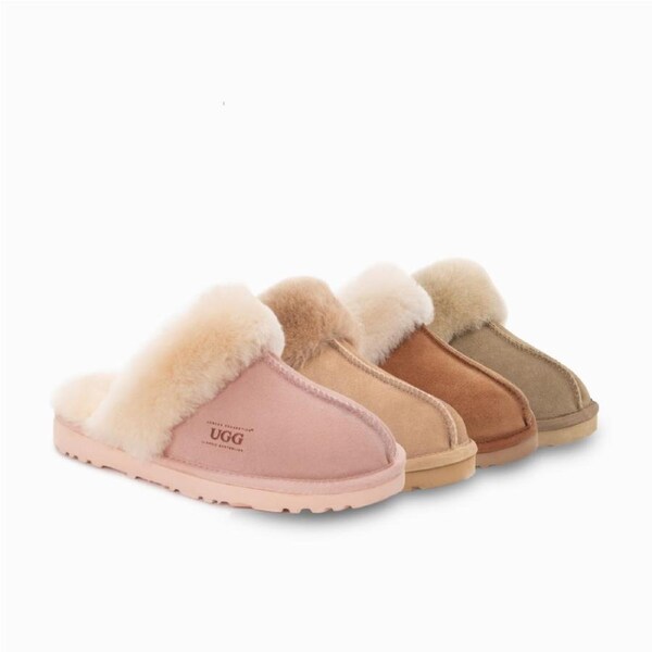 Ugg Slippers Premium Australia Sheepskin Unisex Scuffette Suede Ozwear Ugg EU41 / AU8M/10L / 271mm / OLIVE