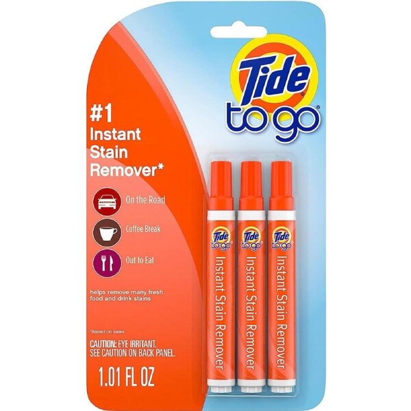Tide To Go Instant Stain Remover Liquid Pen, 3 Count