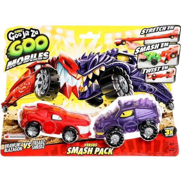 Heroes of Goo Jit Zu Goo Mobiles Versus Pack Brawlin Blazagon vs Treadz Shredz