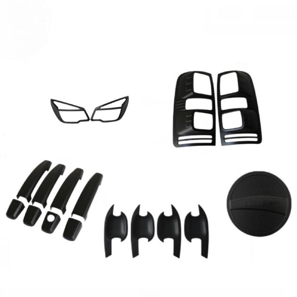 Matt Black Cover Headlight Tail Gas Door Handle for Holden Colorado RG 12-16
