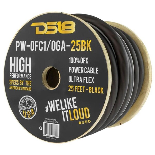 DS18 1GA OFC Power Cable Black - 7m