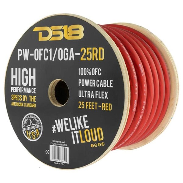 DS18 1GA OFC Power Cable Red - 7m