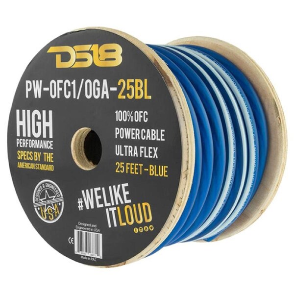 DS18 1GA OFC Power Cable Blue - 7m