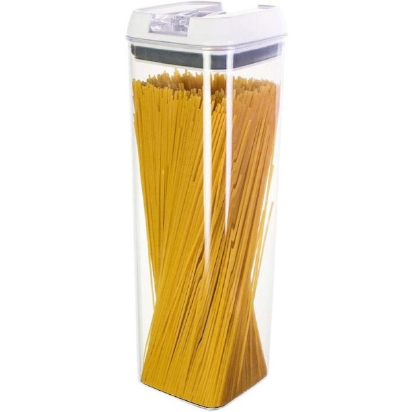 Avanti 1.9L Flip Top Plastic Storage Container w/ Lid Pasta Pantry Stackable WHT