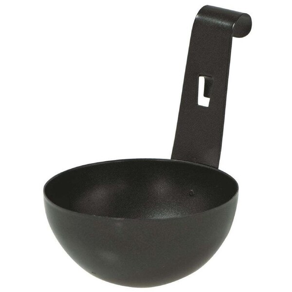 Avanti Non-stick Individual Egg Poacher Cup Breakfast Cooker Pan w/ Handle Black