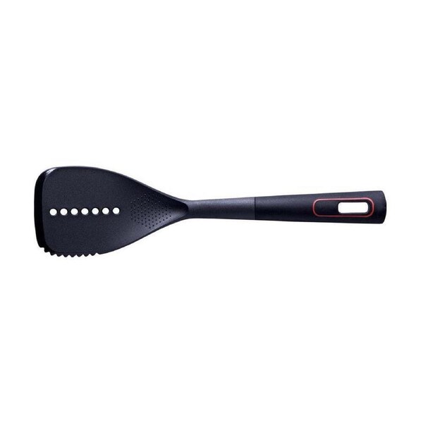 Avanti Nylon Slotted Turner Multi-In-1 Kitchen Food Cooking/Flipping Utensil BLK
