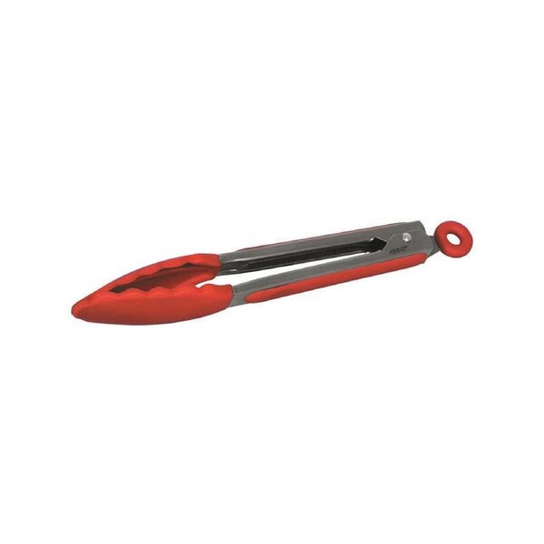 Avanti 23cm Stainless Steel/Silicone Tongs Cooking Utensil Serving BBQ Clip Red