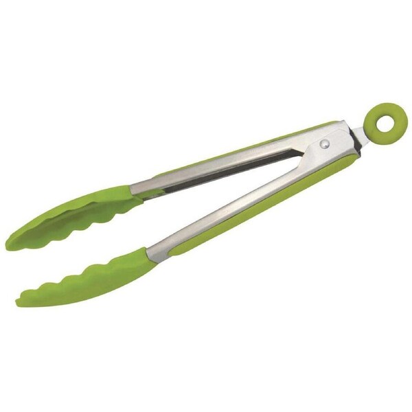 Avanti 23cm Stainless Steel/Silicone Tongs Cooking Utensil Serving BBQ Clip GRN