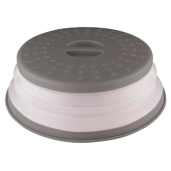 Avanti 26cm Plastic Microwave Food Cover Anti-Splatter Splash/Spill Guard Grey