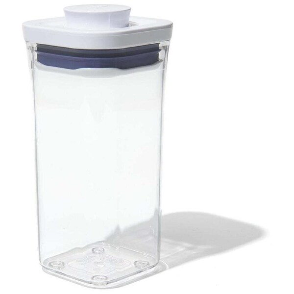 Oxo Good Grips Pop 2.0 Mini Square Short Kitchen Storage Container w/ Lid Clear