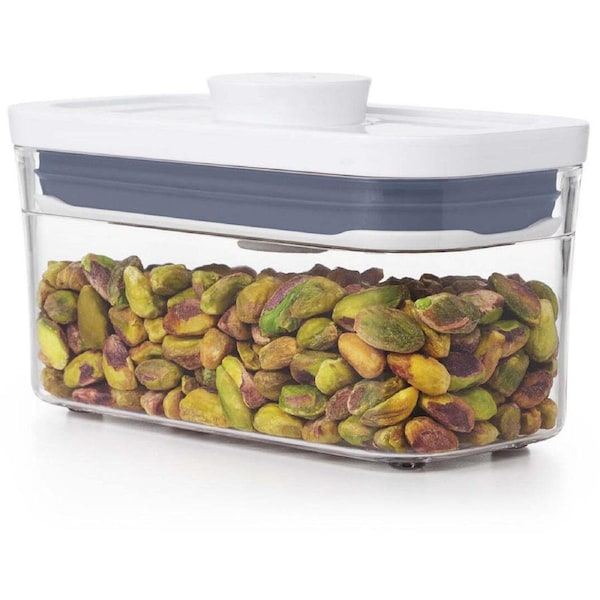 Oxo Pop 2.0 Slim Rectangle Mini Kitchen/Pantry Container Storage w/ Lid Clear