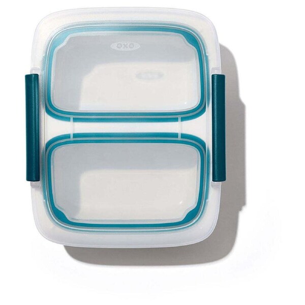 Oxo Prep & Go Plastic 0.4L/19cm Divided Container w/ Lid Food Storage Lunchbox