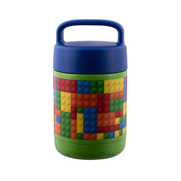 Avanti YumYum 375ml Stainless Steel Insulated Food Jar Container Building Blocks