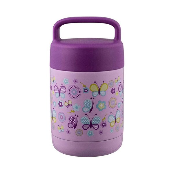 Avanti YumYum 375ml Stainless Steel Insulated Food Jar Container Butterflies