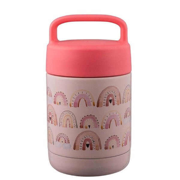 Avanti YumYum 375ml Stainless Steel Insulated Food Jar Container Rainbow Magic
