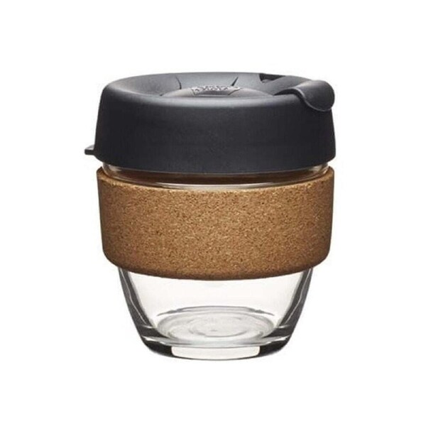 KeepCup Brew Reusable 227ml Glass Coffee Cup Travel Water Mug Small Espresso