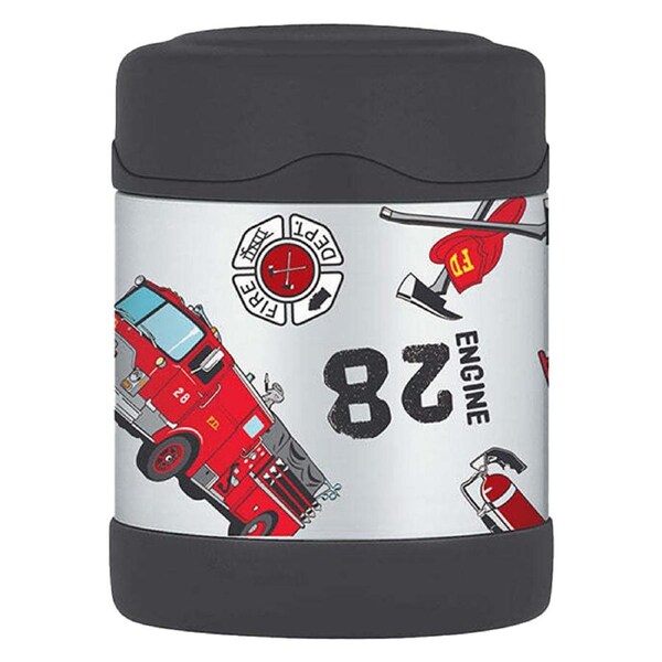 Thermos Funtainer 290ml Stainless Steel Insulated Food Jar Container Fire Truck