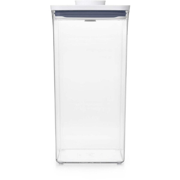 Oxo Good Grips Pop 2.0 Tall Big Square Kitchen Storage Container w/ Lid Clear