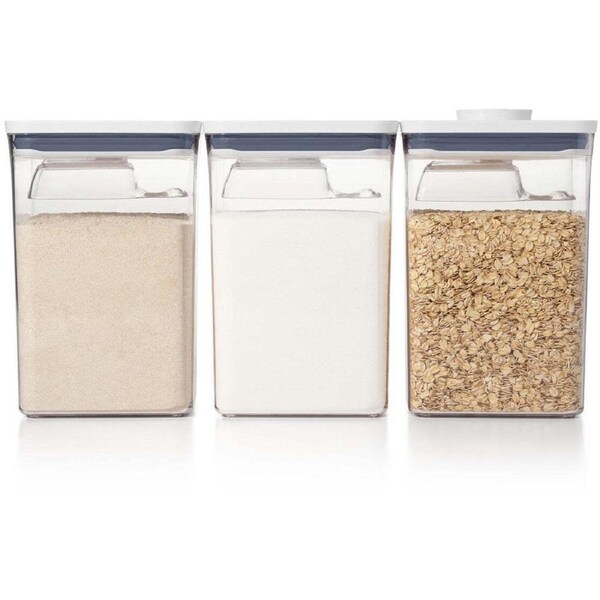 6pc Oxo Good Grips Pop 2.0 Bulk Storage Set w/ Lid Kitchen/Pantry Container CLR