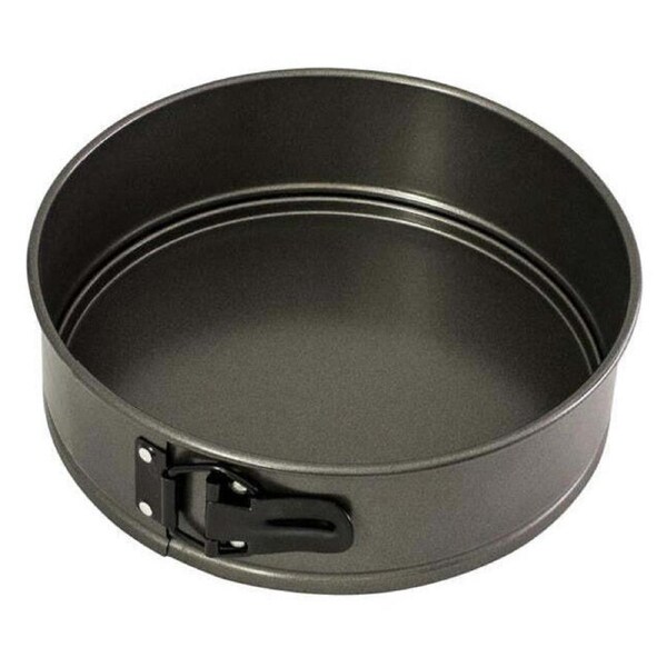 Bakemaster Carbon Steel Springform 23cm Round Cake Pan Oven Baking Mould Grey
