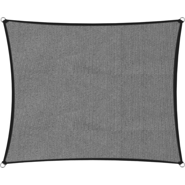 Wallaroo Heavy-Duty 280 GSM Outdoor Sun Shade Sail Canopy Square 2.5m x 2.5m - Grey