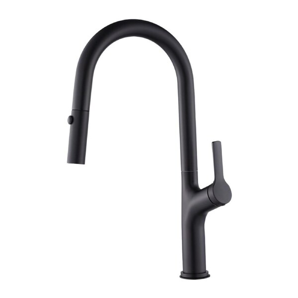Kitchen Laundry Bathroom Basin Sink Pull Out Mixer Tap Faucet in Black