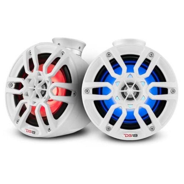 DS18 NXL 10" 600W RGB Marine Subwoofer - White