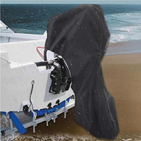 OZNALA 30HP-60HP 600D Tough Full Outboard Boat Motor Engine Cover Dust Rain Protection
