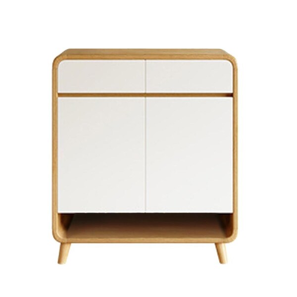 Foret 80cm Shoe Cabinet Modern Shelf Drawer Large Storage Rack Wood Cupboard