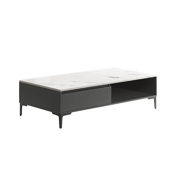 Foret Coffee Table Living Room Modern Design Storage Drawer Open Shelf Furniture