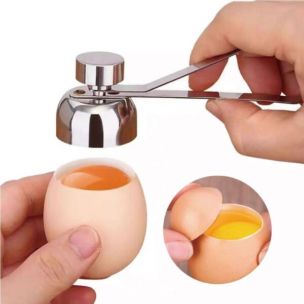Stainless Steel Egg Cutter Opener Knocker Egg Shell Opener Kitchen TOOLS