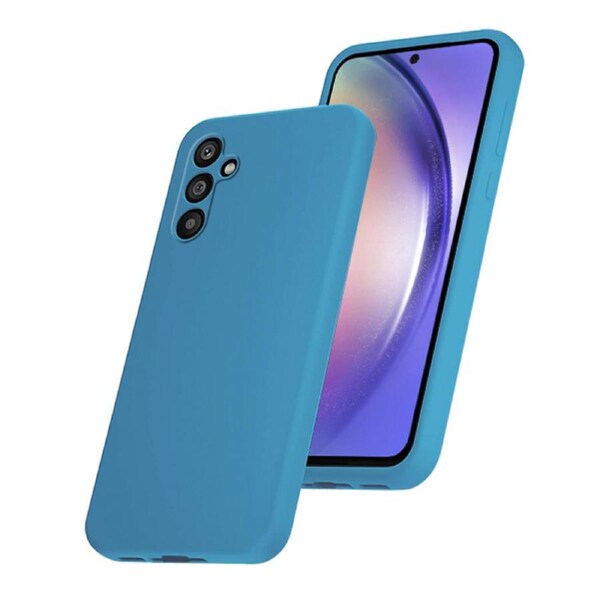 ZUSLAB Galaxy A55 Case Nano Silicone Shockproof Gel Rubber Bumper Protective Cover for Samsung (2024) - Blue