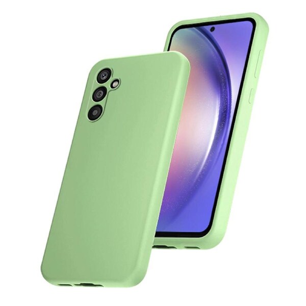 ZUSLAB Galaxy A55 Case Nano Silicone Shockproof Gel Rubber Bumper Protective Cover for Samsung (2024) - Mint Green