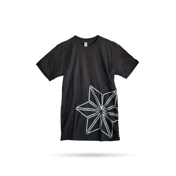 Supacaz California Collection T-Shirt Star Platinum Small - Black Size S