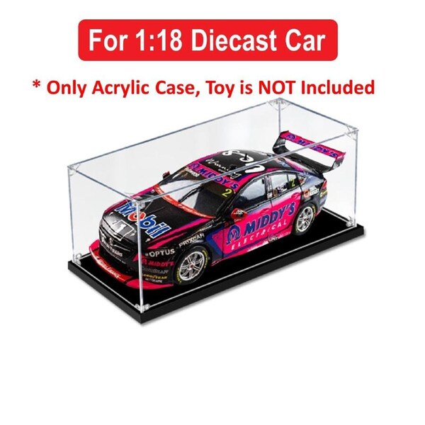 Acrylic Display Case for 1:18 BIANTE MIDDYS ELECTRICAL WAU HOLDEN ZB COMMODORE 2021 BATHURST 1000 #25 FULLWOOD/LUFF Diecast Car Model