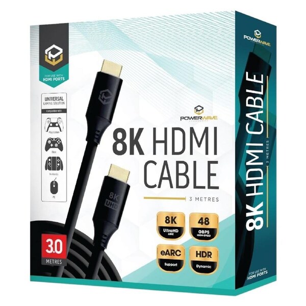 Powerwave 3M 8K HDMI Cable